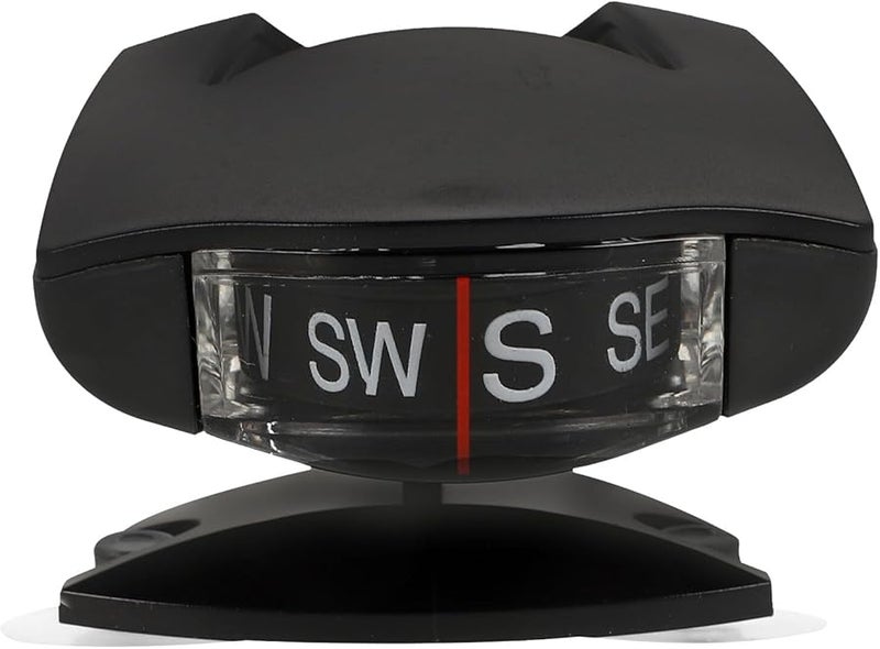 HYTROVE بوصلة سيارة قابلة للتعديل مع حامل شفاط ومقياس الميل للوحة القيادة - Image 1